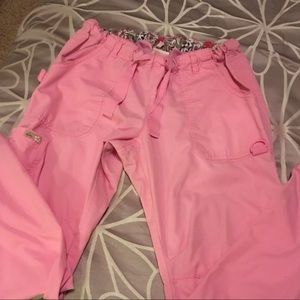 Koi scrub pants, medium, pink